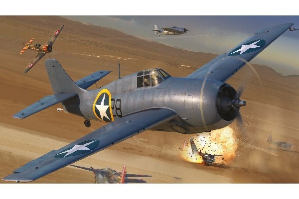 AIRFIX Grumman F4F-4 Wildcat i gruppen SPORT, FRITID & HOBBY / Hobby / Plastmodeller / Fly & Helikoptre hos TP E-commerce Nordic AB (C29548)