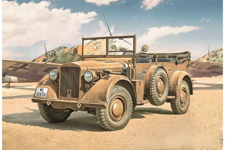 ITALERI 1:35 Kfz. Horch 901 typ 40 Frühe Ausf. i gruppen SPORT, FRITID & HOBBY / Hobby / Plastmodeller / Militære kjøretøy (land) hos TP E-commerce Nordic AB (C29832)