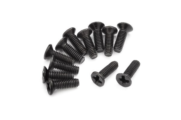 BLACKZON Countersunk Screws KM2.5*8 i gruppen LEKER, BARN OG BABY / Radiostyrt / Reservedeler & Ekstra tilbehør / Blackzon hos TP E-commerce Nordic AB (C30746)