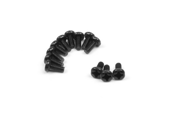 BLACKZON Pan Head Screws 2.5x6mm (12pcs) i gruppen LEKER, BARN OG BABY / Radiostyrt / Reservedeler & Ekstra tilbehør / Blackzon hos TP E-commerce Nordic AB (C30812)