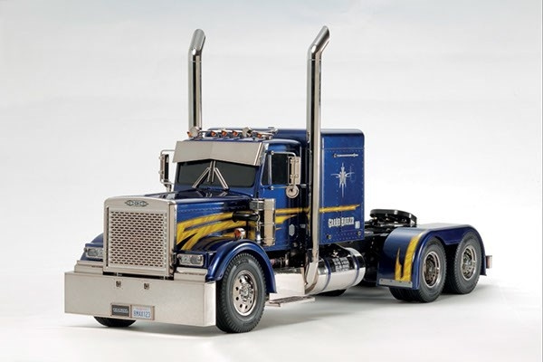 TAMIYA 1:14 R/C Full Option - Grand Hauler Metal Blue i gruppen LEKER, BARN OG BABY / Radiostyrt / Radiostyrte biler hos TP E-commerce Nordic AB (C31516)