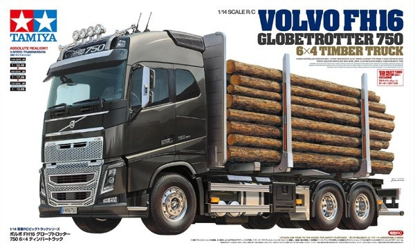 TAMIYA 1:14 R/C Volvo FH16 Globetrotter 750 6x4 Timber Tr i gruppen LEKER, BARN OG BABY / Radiostyrt / Radiostyrte biler hos TP E-commerce Nordic AB (C31568)