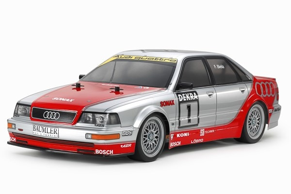 TAMIYA 1/10 R/C 1992 Audi V8 Touring (TT-02) / NO ESC i gruppen LEKER, BARN OG BABY / Radiostyrt / Radiostyrte biler hos TP E-commerce Nordic AB (C31617)