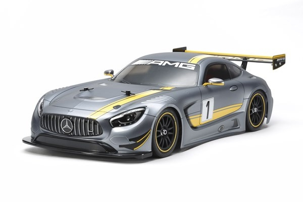 Tamiya 1/10 R/C Mercedes-AMG GT3 (TT-02) / NO ESC i gruppen LEKER, BARN OG BABY / Radiostyrt / Radiostyrte biler hos TP E-commerce Nordic AB (C31644)