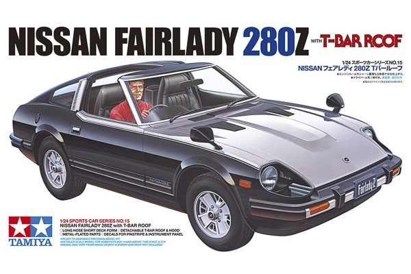 TAMIYA 1/24 Nissan Fairlady 280Z with T-Bar Roof i gruppen SPORT, FRITID & HOBBY / Hobby / Plastmodeller / Biler hos TP E-commerce Nordic AB (C31680)