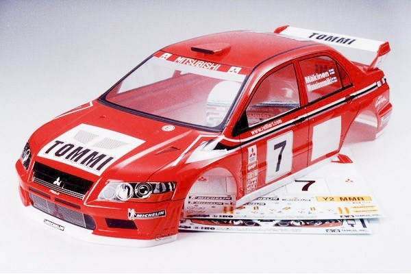 TAMIYA 1/10 R/C Mitsubishi Lancer Evo VII WRC Body Parts i gruppen LEKER, BARN OG BABY / Radiostyrt / Reservedeler & Ekstra tilbehør / TAMIYA hos TP E-commerce Nordic AB (C31726)