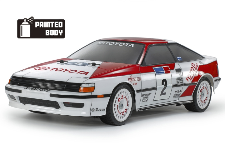 TAMIYA 1/10 R/C Toyota Celica GT-Four (ST165) (PB) TT-02 i gruppen LEKER, BARN OG BABY / Radiostyrt / Radiostyrte biler hos TP E-commerce Nordic AB (C31814)