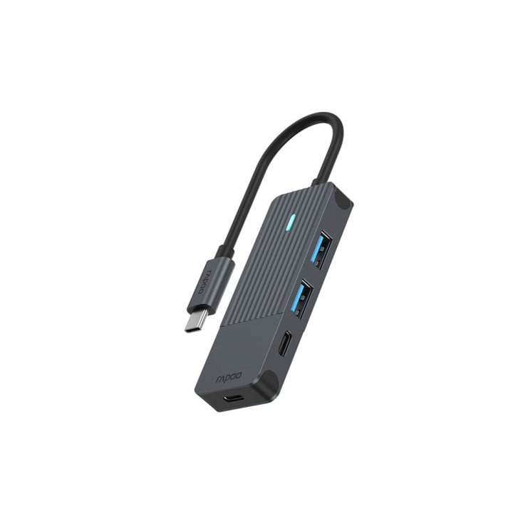 Rapoo UCH-4003 USB-C til USB-A & USB-C Hub i gruppen Datautstyr / Datamaskin Tilbehør / USB-Hubs hos TP E-commerce Nordic AB (C32280)