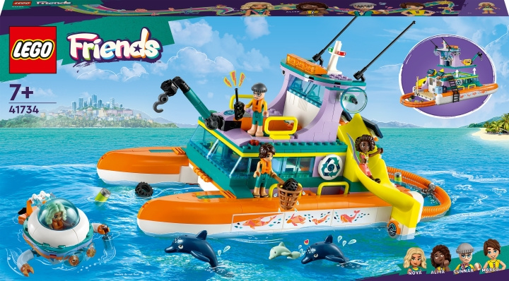 LEGO Friends 41734 - Sjöräddningsbåt i gruppen LEKER, BARN OG BABY / Leker / Byggeleker / Lego hos TP E-commerce Nordic AB (C32793)