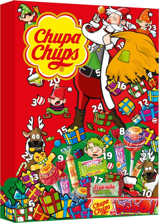 Chupa Chups julekalender, 210,6 g i gruppen LEKER, BARN OG BABY / Leker / Adventskalendere hos TP E-commerce Nordic AB (C32975)