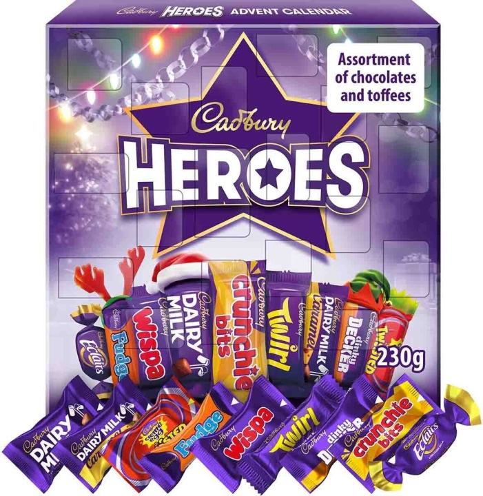 Cadbury Heroes Julkalender 230 g i gruppen LEKER, BARN OG BABY / Leker / Adventskalendere hos TP E-commerce Nordic AB (C32981)