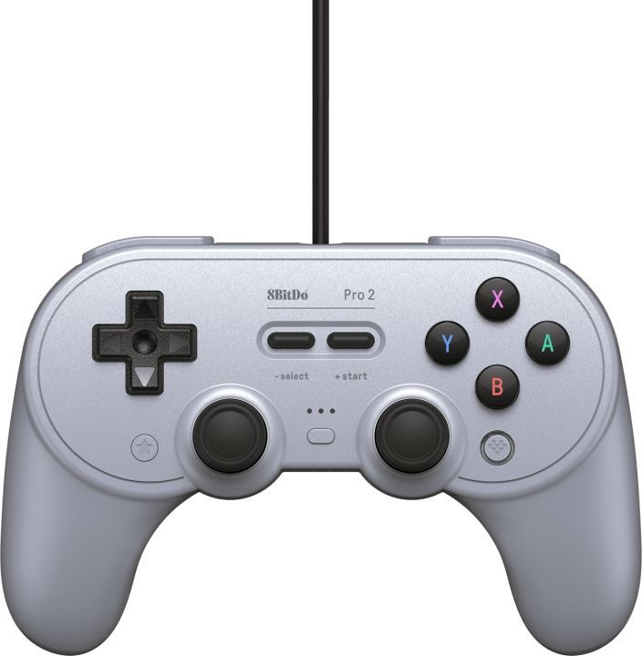 8BitDo Pro 2 Wired Gray Edition Game Controller Switch / PC i gruppen Elektronikk / TV-spill & tilbehør / Nintendo Switch / Tilbehør hos TP E-commerce Nordic AB (C33340)