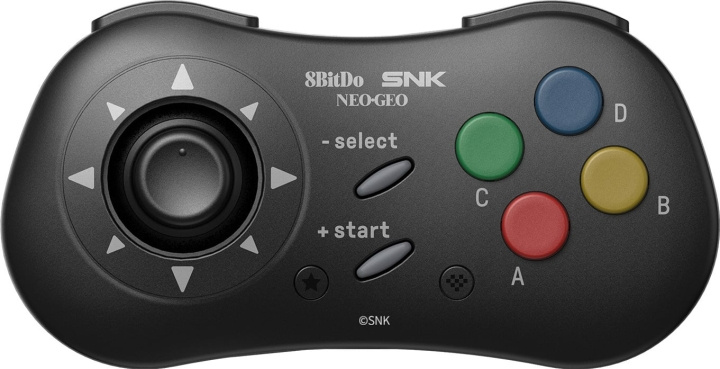 8BitDo NEOGEO Wireless Pad, black, Windows / Android / NEOGEO mini i gruppen Datautstyr / GAMING / Gaming-tilbehør hos TP E-commerce Nordic AB (C33519)