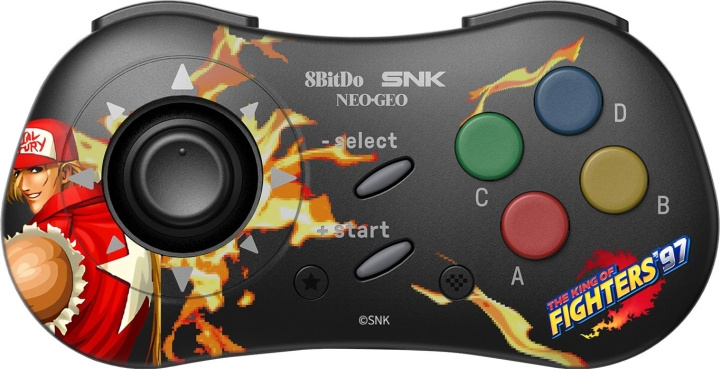 8BitDo NEOGEO Wireless Pad, Terry Bogard Edition, Windows / Android / NEOGEO mini i gruppen Datautstyr / GAMING / Gaming-tilbehør hos TP E-commerce Nordic AB (C33521)