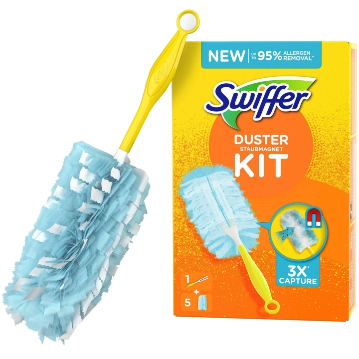 Swiffer Duster Kit 1 Handtag + 5 Refiller i gruppen HJEM, HUS OG HAGE / Rengjøringsprodukter / Rengjøringstilbehør hos TP E-commerce Nordic AB (C33878)