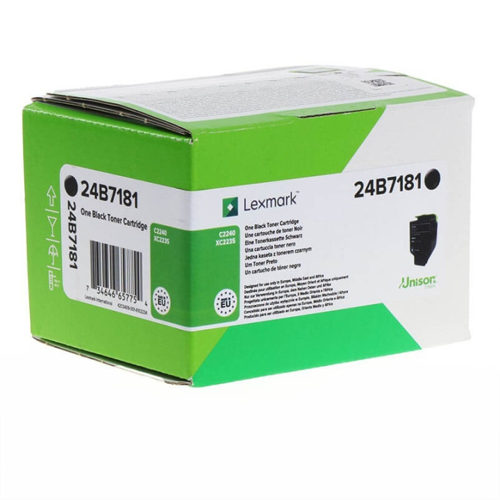 Lexmark Toner 24B7181 Svart, Return i gruppen Datautstyr / Skrivere og tilbehør / Blekk og toner / Toner / Lexmark hos TP E-commerce Nordic AB (C36651)