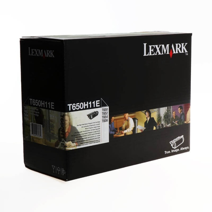 Lexmark Toner T650H11E Svart Høy Kapasitet, Return i gruppen Datautstyr / Skrivere og tilbehør / Blekk og toner / Toner / Lexmark hos TP E-commerce Nordic AB (C36774)