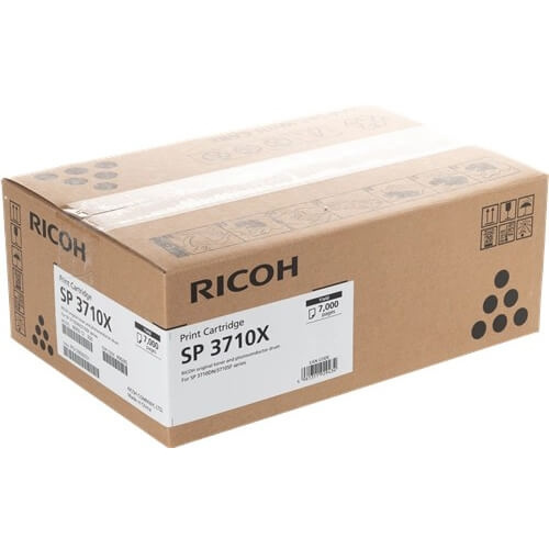 Ricoh Toner 408285 SP 3710X Svart i gruppen Datautstyr / Skrivere og tilbehør / Blekk og toner / Toner / Ricoh hos TP E-commerce Nordic AB (C37130)