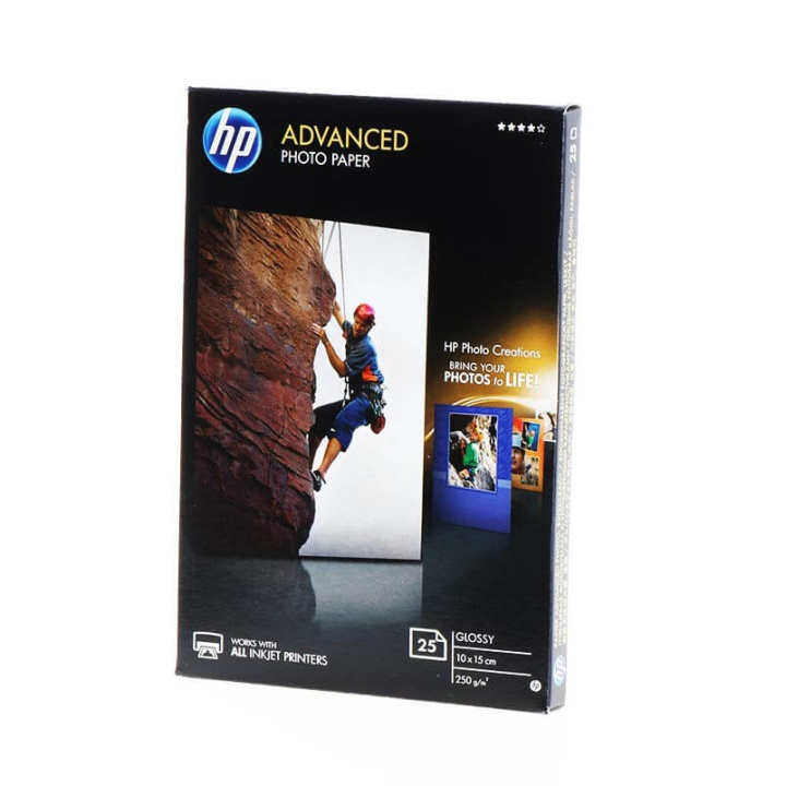 HP Papir Q8691A 10x15 Glossy 25 stk i gruppen Datautstyr / Skrivere og tilbehør / Skrivere / Blekk hos TP E-commerce Nordic AB (C37318)