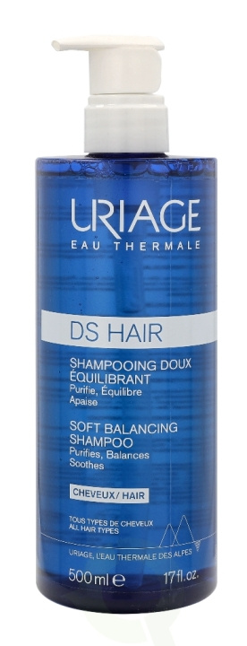 Uriage DS Hair Soft Balancing Shampoo 500 ml i gruppen HELSE OG SKJØNNHET / Hår & styling / Hårpleie / Sjampo hos TP E-commerce Nordic AB (C38039)