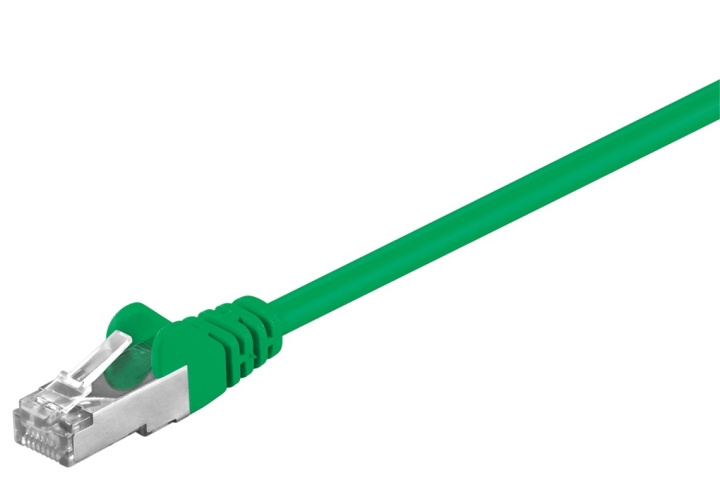 Goobay Patchkabel CAT 5e, F/UTP, grön, 3 m kopparklädd aluminiumtråd (CCA) i gruppen Datautstyr / Kabler og adaptere / Nettverk / Cat5e hos TP E-commerce Nordic AB (C38974)