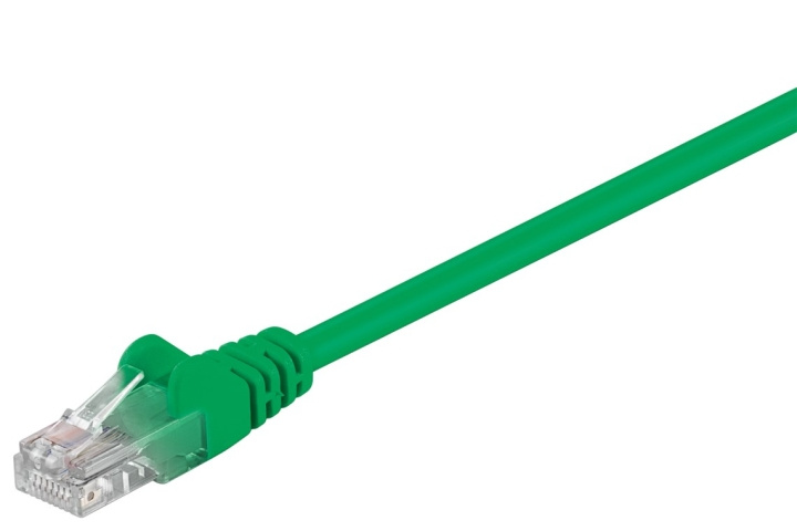 Goobay Patchkabel CAT 5e, U/UTP, grön, 1 m kopparklädd aluminiumtråd (CCA) i gruppen Datautstyr / Kabler og adaptere / Nettverk / Cat5e hos TP E-commerce Nordic AB (C39260)