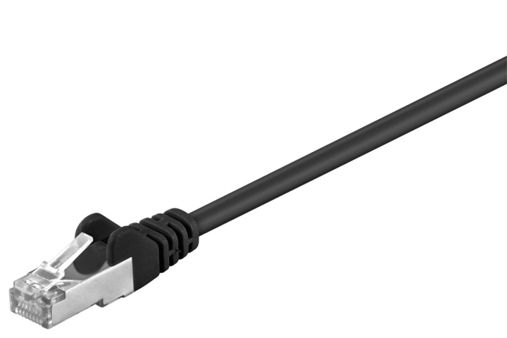 Goobay Patchkabel CAT 5e, F/UTP, svart, 30 m kopparklädd aluminiumtråd (CCA) i gruppen Datautstyr / Kabler og adaptere / Nettverk / Cat5e hos TP E-commerce Nordic AB (C39343)