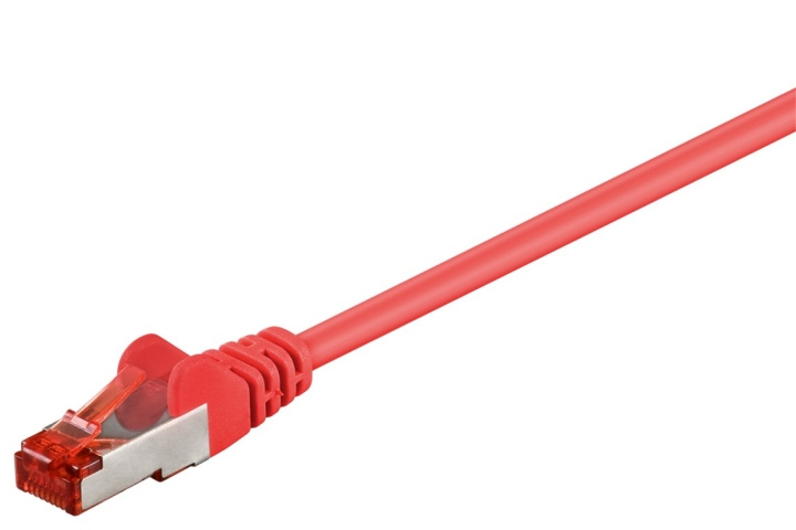 Goobay Patchkabel CAT 6, S/FTP (PiMF), röd, 0,15 m kopparledare (CU), halogenfri kabelhölje (LSZH) i gruppen Datautstyr / Kabler og adaptere / Nettverk / Cat6 hos TP E-commerce Nordic AB (C39567)