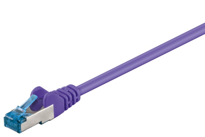 Goobay Patchkabel CAT 6A, S/FTP (PiMF), violett, 1 m opparledare (CU), halogenfri kabelhölje (LSZH) i gruppen Datautstyr / Kabler og adaptere / Nettverk / Cat6 hos TP E-commerce Nordic AB (C39701)