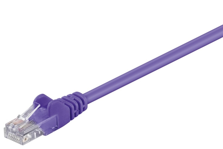 Goobay Patchkabel CAT 5e, U/UTP, violett, 0,25 m kopparklädd aluminiumtråd (CCA) i gruppen Datautstyr / Kabler og adaptere / Nettverk / Cat5e hos TP E-commerce Nordic AB (C39817)