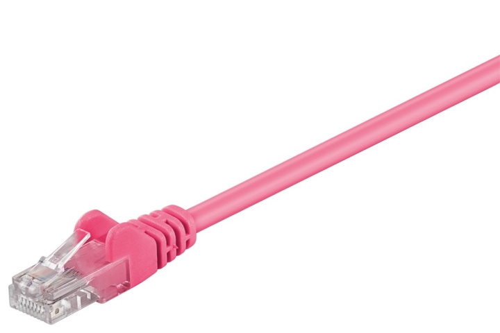 Goobay Patchkabel CAT 5e, U/UTP, magenta, 2 m kopparklädd aluminiumtråd (CCA) i gruppen Datautstyr / Kabler og adaptere / Nettverk / Cat5e hos TP E-commerce Nordic AB (C39835)