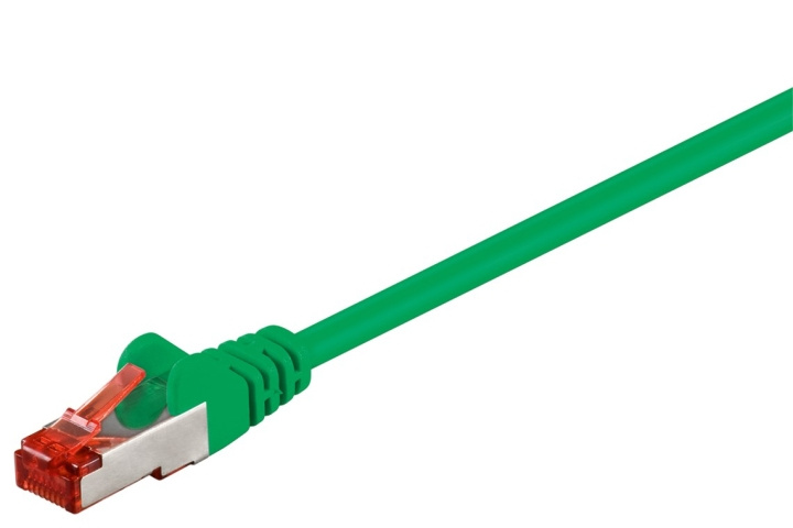 Goobay Patchkabel CAT 6, S/FTP (PiMF), grön, 10 m kopparklädd aluminiumtråd (CCA) i gruppen Datautstyr / Kabler og adaptere / Nettverk / Cat6 hos TP E-commerce Nordic AB (C39879)