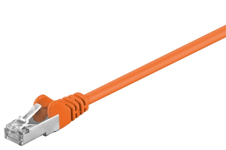 Goobay Patchkabel CAT 5e, F/UTP, orange, 1,5 m kopparklädd aluminiumtråd (CCA) i gruppen Datautstyr / Kabler og adaptere / Nettverk / Cat5e hos TP E-commerce Nordic AB (C39925)