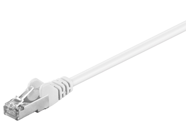 Goobay Patchkabel CAT 5e, F/UTP, vit, 1,5 m kopparklädd aluminiumtråd (CCA) i gruppen Datautstyr / Kabler og adaptere / Nettverk / Cat5e hos TP E-commerce Nordic AB (C39928)