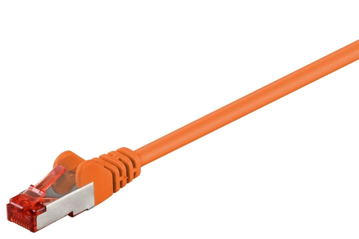 Goobay Patchkabel CAT 6, S/FTP (PiMF), orange, 25 m kopparledare (CU), halogenfri kabelhölje (LSZH) i gruppen Datautstyr / Kabler og adaptere / Nettverk / Cat6 hos TP E-commerce Nordic AB (C39989)