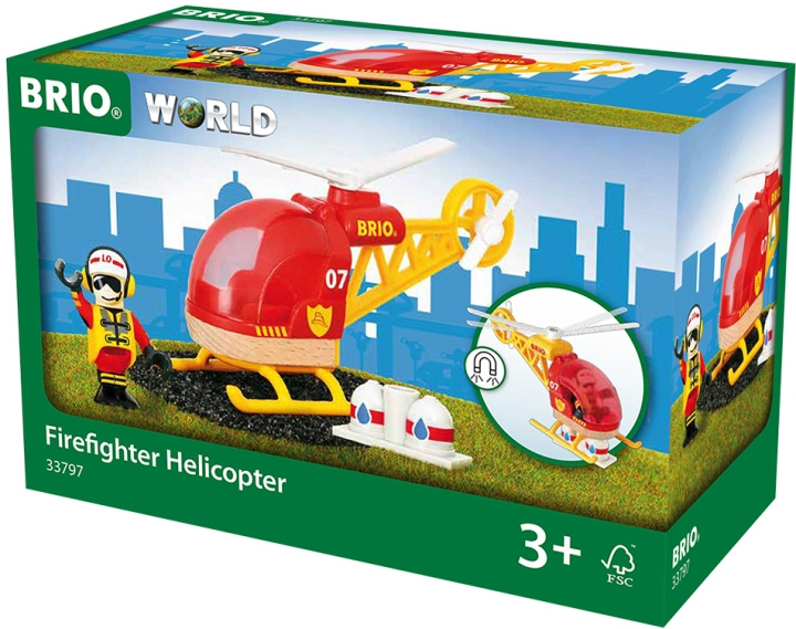 Brio World 33797 - Redningshelikopter i gruppen LEKER, BARN OG BABY / Leker / Byggeleker / Brio Tågbanor hos TP E-commerce Nordic AB (C40402)