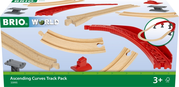 Brio World 33995 Upward Curves Sporsett i gruppen LEKER, BARN OG BABY / Leker / Byggeleker / Brio Tågbanor hos TP E-commerce Nordic AB (C40435)