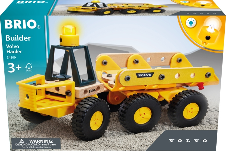 Brio Builder 34599 - Volvo Dumper i gruppen LEKER, BARN OG BABY / Leker / Byggeleker / Byggeklosser hos TP E-commerce Nordic AB (C40440)