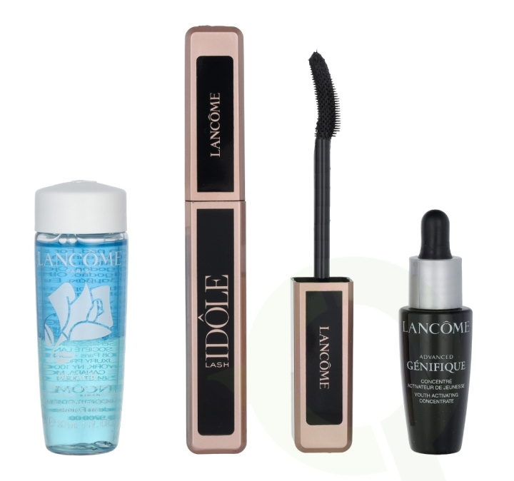 Lancome Lash Idole Mascara Set 48 ml #01 Glossy Black Mascara 8ml/Make-Up Remover 30ml/Anti-Aging Serum 10ml i gruppen HELSE OG SKJØNNHET / Makeup / Øyne og øyebryn / Mascara hos TP E-commerce Nordic AB (C40806)