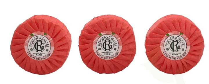 Roger & Gallet Fleur De Figuier Giftset 300 gr, Soap Bar - 3x100gr i gruppen HELSE OG SKJØNNHET / Gavesett / Gavesett for ham hos TP E-commerce Nordic AB (C42356)