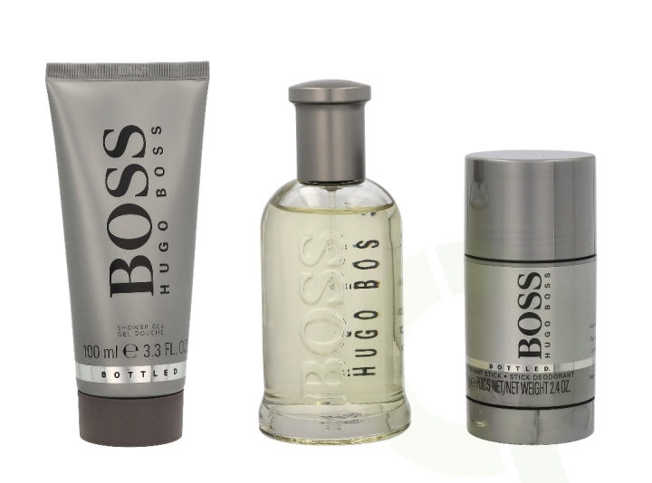 Hugo Boss Bottled Giftset 275 ml Edt Spray 100ml/Shower Gel 100ml/Deo Stick 75ml i gruppen HELSE OG SKJØNNHET / Gavesett / Gavesett for ham hos TP E-commerce Nordic AB (C42475)