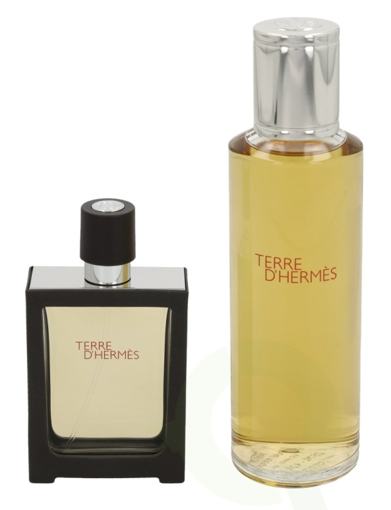 Hermes Terre D\'Hermes Giftset 155 ml Pure Perfume 30ml/Pure Perfume Refill 125ml i gruppen HELSE OG SKJØNNHET / Gavesett / Gavesett for ham hos TP E-commerce Nordic AB (C42488)