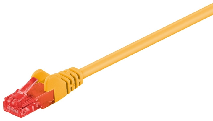 Goobay CAT 6 patchkabel, U/UTP, gul kopparklädd aluminiumtråd (CCA) i gruppen Datautstyr / Kabler og adaptere / Nettverk / Cat6 hos TP E-commerce Nordic AB (C43281)