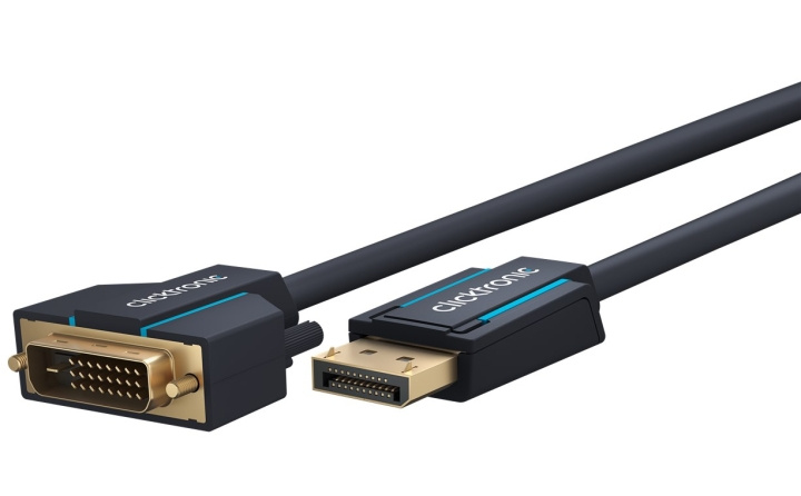 ClickTronic Adapterkabel för aktiv DisplayPort™ till DVI-D Premiumkabel | 1x DisplayPort™-kontakt >> 1x DVI-D-kontakt | 2,0 m | WUXGA @ 60 Hz i gruppen Datautstyr / Kabler og adaptere / DisplayPort / Kabler hos TP E-commerce Nordic AB (C43440)