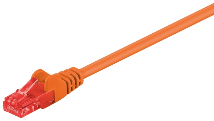 Goobay CAT 6 patchkabel, U/UTP, orange kopparklädd aluminiumtråd (CCA) i gruppen Datautstyr / Kabler og adaptere / Nettverk / Cat6 hos TP E-commerce Nordic AB (C43579)