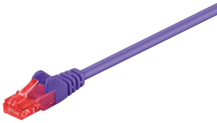 Goobay CAT 6 patchkabel, U/UTP, violett kopparklädd aluminiumtråd (CCA) i gruppen Datautstyr / Kabler og adaptere / Nettverk / Cat6 hos TP E-commerce Nordic AB (C43580)