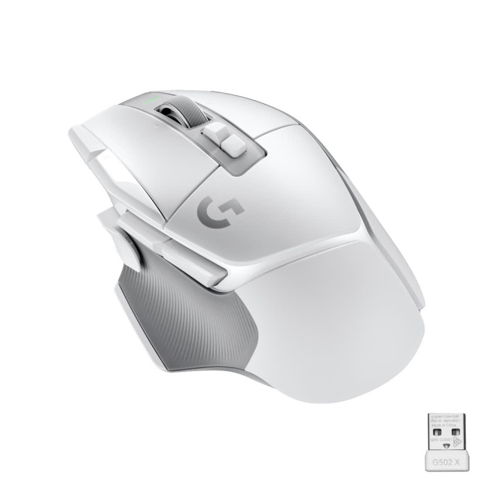 Logitech G502 X LIGHTSPEED Wireless Gaming Mouse, White/Core i gruppen Datautstyr / GAMING / Mus hos TP E-commerce Nordic AB (C44932)