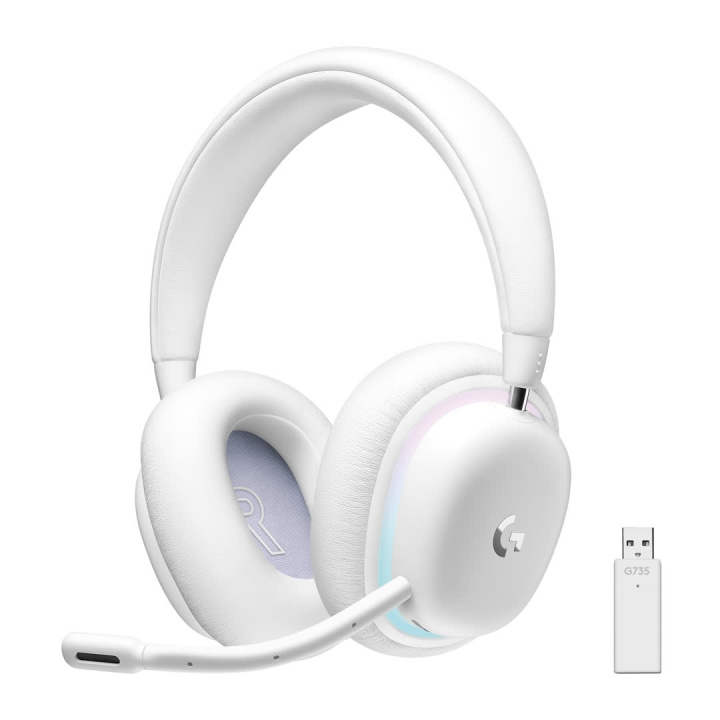 Logitech G735 Wireless Gaming Headset, Off White i gruppen Datautstyr / GAMING / Headset hos TP E-commerce Nordic AB (C44966)