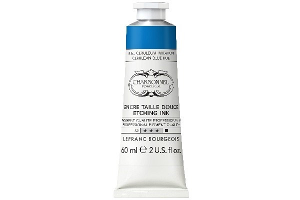 LB Charbonnel Charbo Ink 60Ml Cerulean Blue 065 i gruppen SPORT, FRITID & HOBBY / Hobby / Male & Tegne / Kunstnerfarger / Printing inks hos TP E-commerce Nordic AB (C45105)