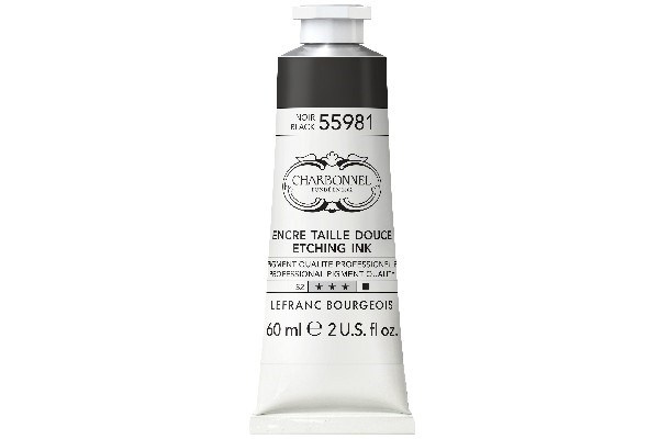 LB Charbonnel Charbo Ink 60Ml Black 55981, 276 i gruppen SPORT, FRITID & HOBBY / Hobby / Male & Tegne / Kunstnerfarger / Printing inks hos TP E-commerce Nordic AB (C45130)